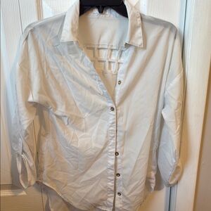 White Button-Up Blouse